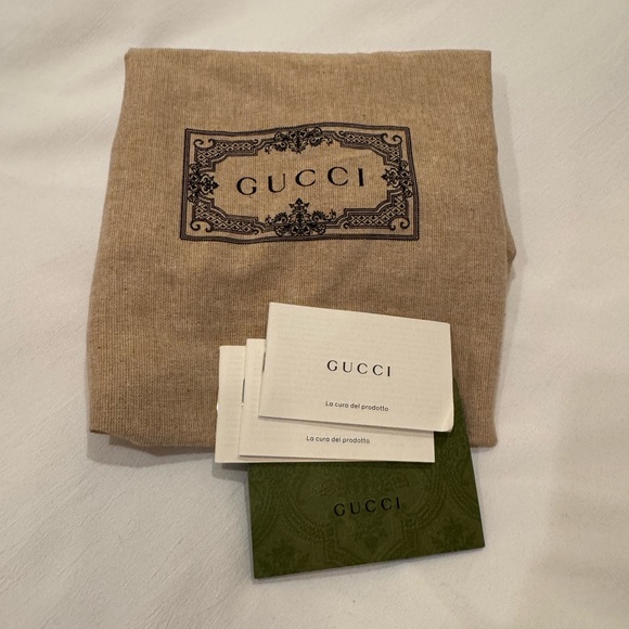 Brand New Gucci Attaché Small Shoulder Bag in Beige/Blue Supreme - Picture 5 of 5